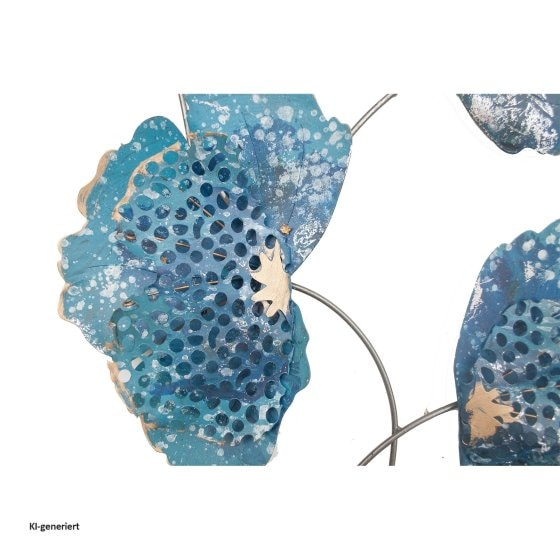 Wanddeko Blue Flower 