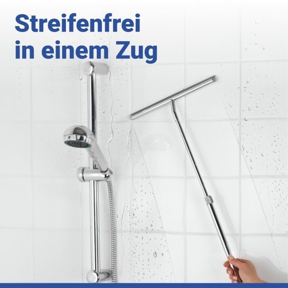 Teleskop Badezimmerwischer, Duschabzieher 