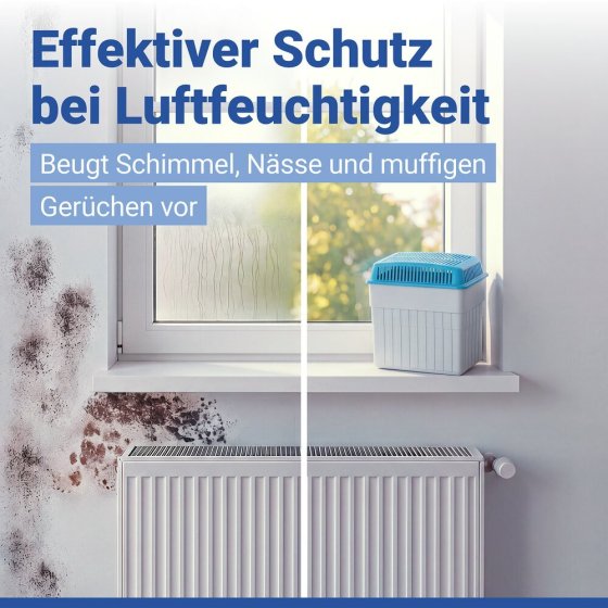 Luftentfeuchter 2 kg Blau, für Räume bis 160 m³ 