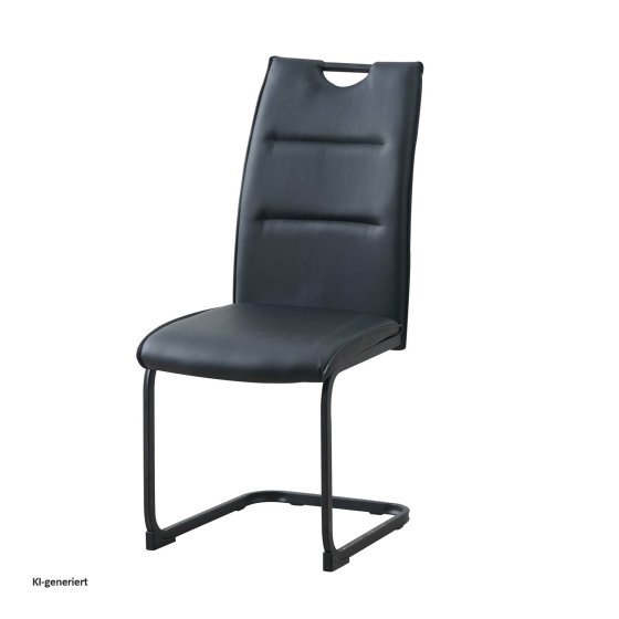 Schwingstuhl 2er Set PU schwarz DannyP 