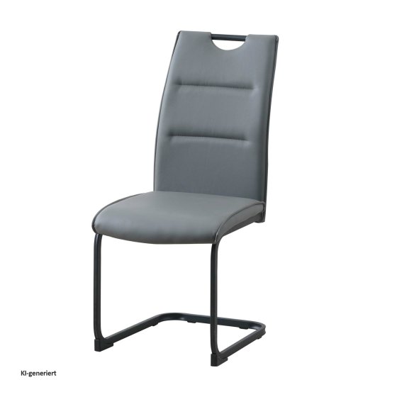 Schwingstuhl 2er Set PU grau DannyP 
