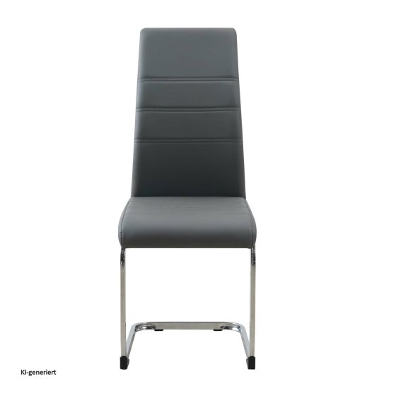 Schwingstuhl 2er Set PU grau SallyC 
