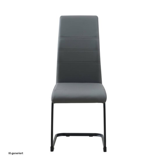 Schwingstuhl 2er Set PU grau SallyP 