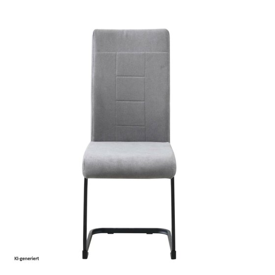 Schwingstuhl 4er-Set Grau LennyP 