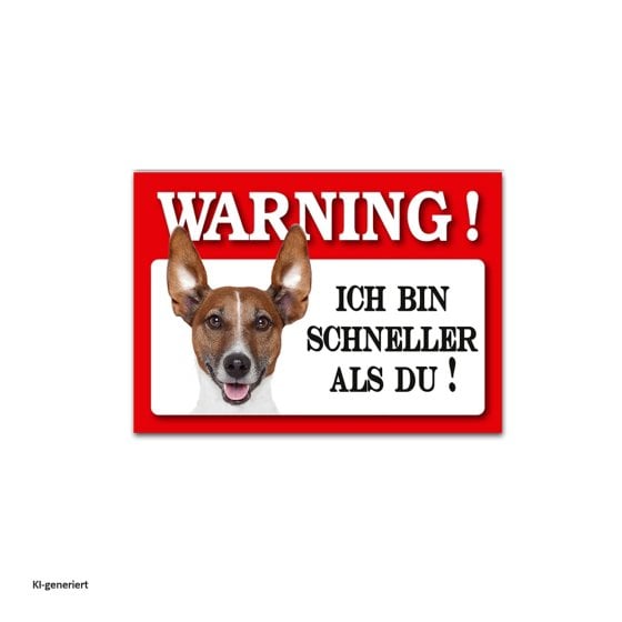 Blechschild Wachhund Jack Russell Terrier 