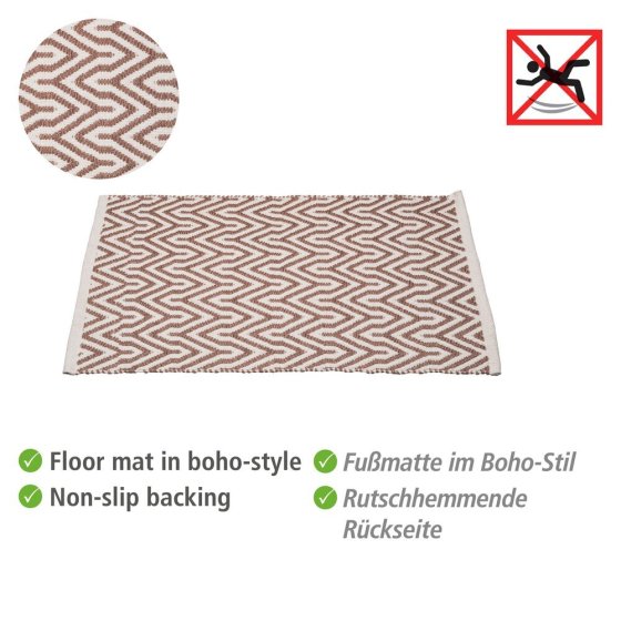 Badematte Mod. Altai, hergestellt aus recycelten PET-Flaschen (100 % Polyester) 