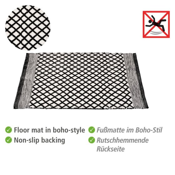 Badematte Mod. Tara, hergestellt aus recycelten PET-Flaschen (100 % Polyester) 