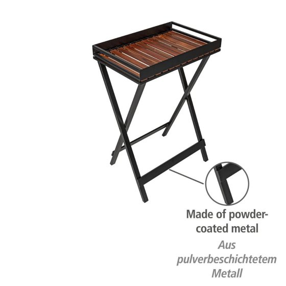 Beistelltisch mit Tablett Mod. Taba , FSC® zertifiziertes Akazienholz 