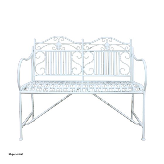 Gartenbank Creme Metallbank Celia 