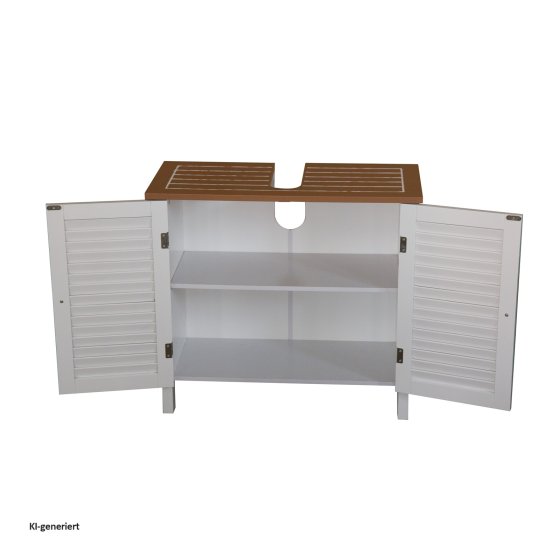 Waschbeckenunterschrank Bambus 
