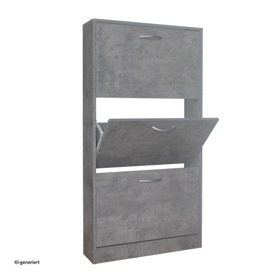 Schuhschrank Thekla Beton 