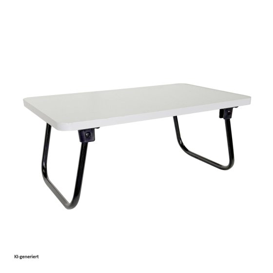 Laptoptisch Frühstückstablett fürs Bett Weiß 