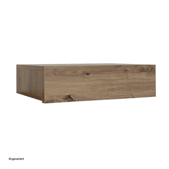Wandregal mit Schublade 40 cm Artisaneiche 