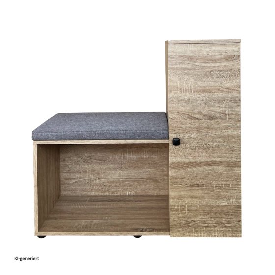 Schuhschrank mit Sitzbank Thekla Sonoma 