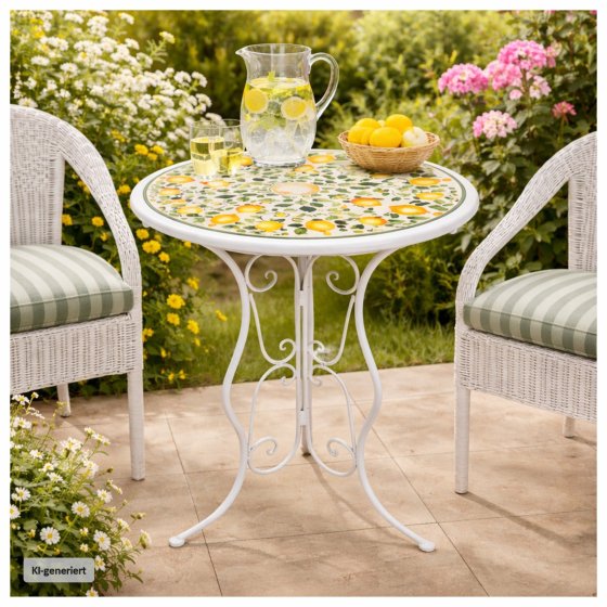Gartentisch Menton Weiß 