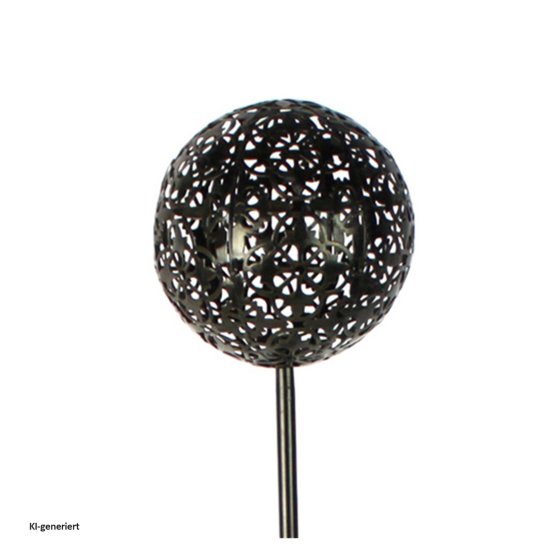 Solarlampe Luna Flower braun 