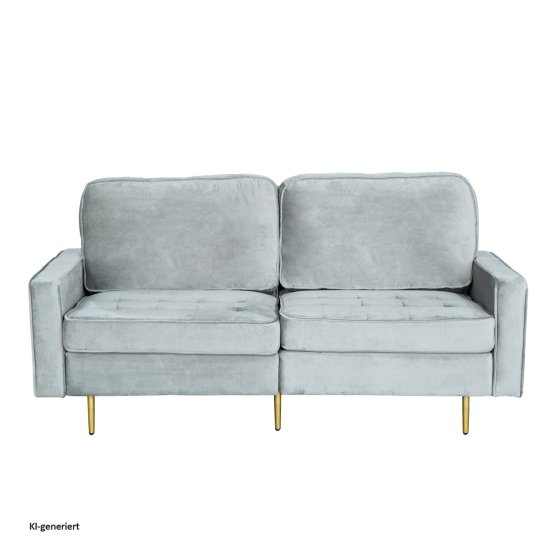 Sofa Sidonie Velvet Schwarz 