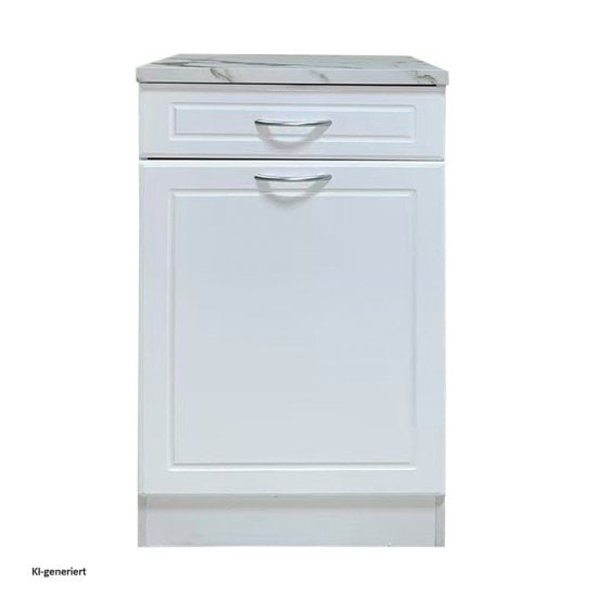 Küchenunterschrank Jenna Country Weiß 50 cm 