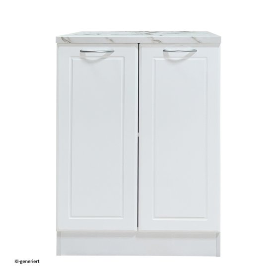 Küchenunterschrank Jenna Country Weiß 60 cm 