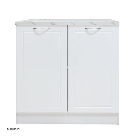 Spülenunterschrank Jenna Country Weiß 80 cm 