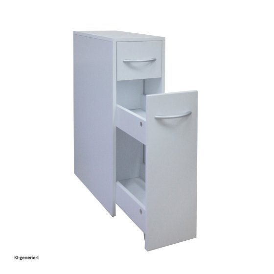 Mehrzweckschrank schmal Thekla Weiß 