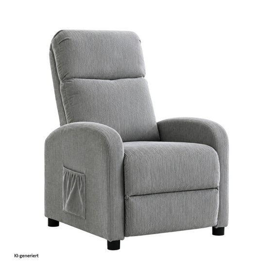 Liegesessel Jasna Cord Grau 