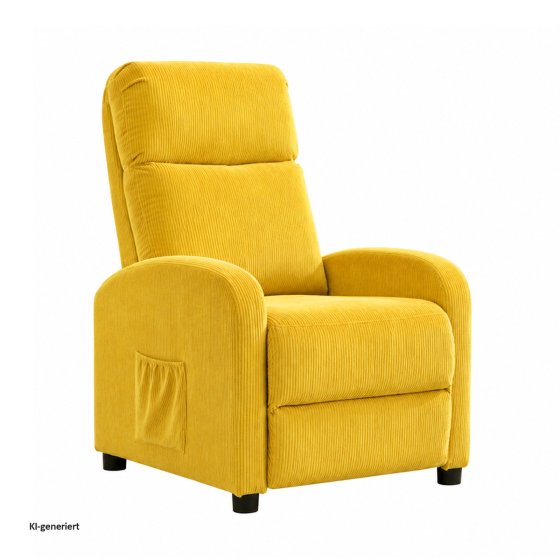Liegesessel Jasna Cord Gelb 