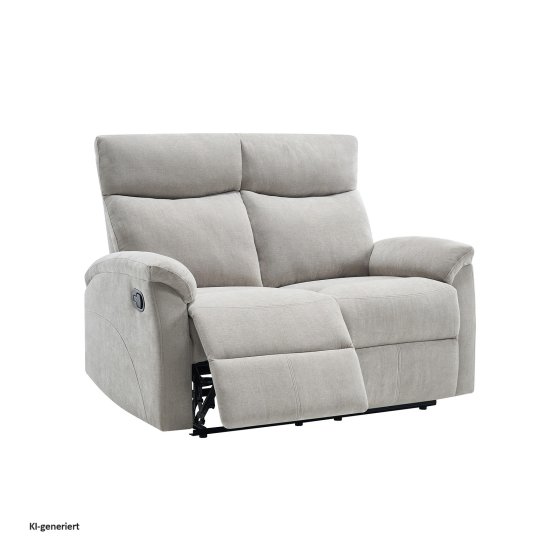 Sofagarnitur mit Relaxfunktion Koba Grau 