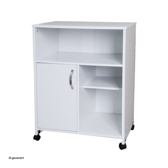 Küchenschrank auf Rollen Weiß Blanca 