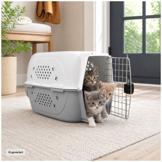 Haustiertransportbox Hund Katze Kunststoff Transportbox 