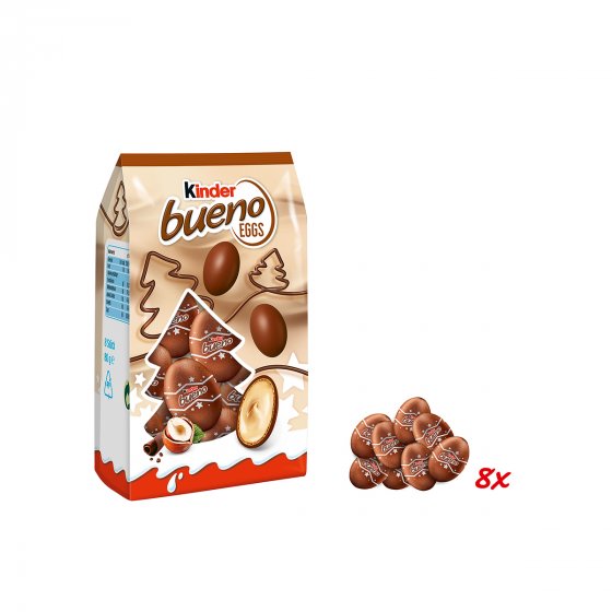 Kinder Bueno Egg mit Vollmilchschokolade Milchcreme Haselnüssen 80g 