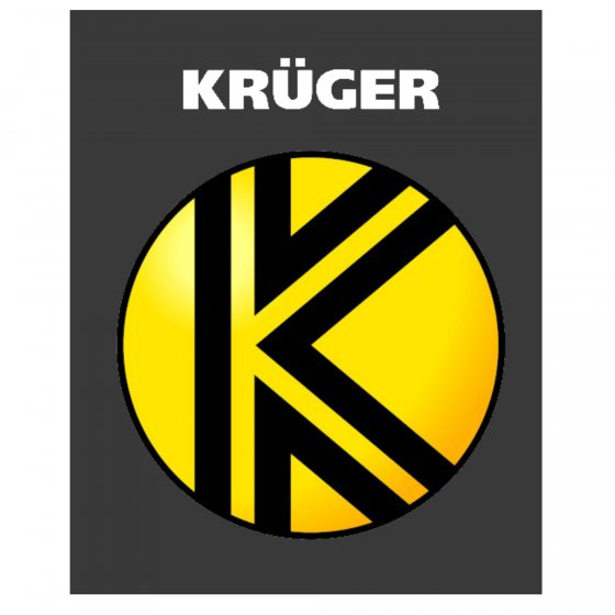 Krüger Gänsebräter aus schwarz emailliertem Stahl mit Chromrand 42cm 