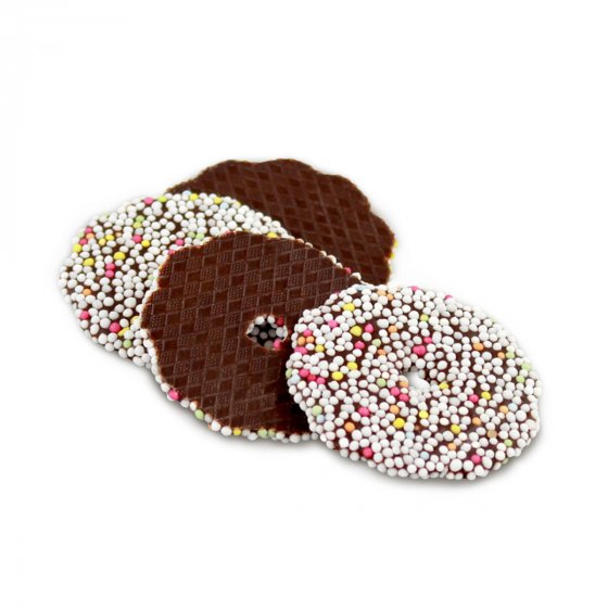 Schluckwerder Schokoladenkränze bunt bestreut mit Nonpareille 200g 