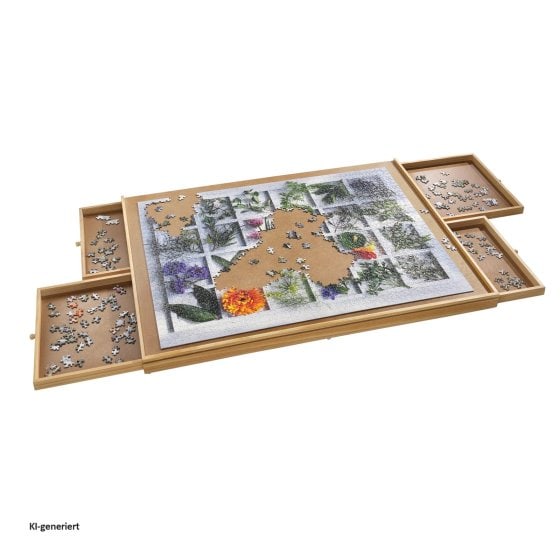 Puzzlebrett 1500 Teile mit 4 Schubladen 