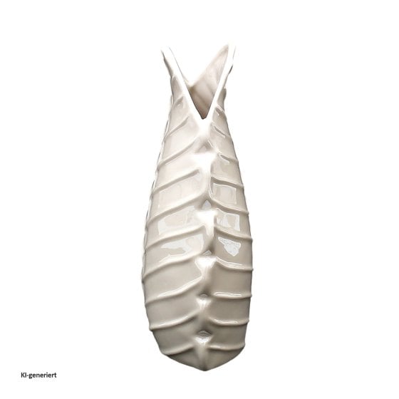 Porzellan-Vase Monstera-Blatt 