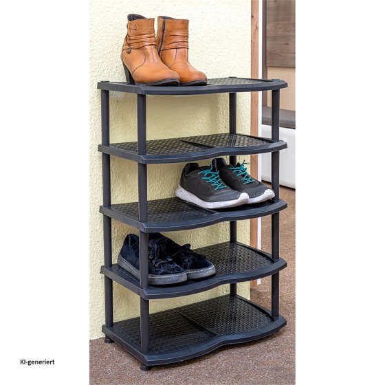 Schuhregal 5 Etagen für 10 Paar Schuhe 