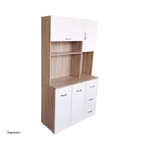 Küchenschrank Sonoma/Weiß Blanca 