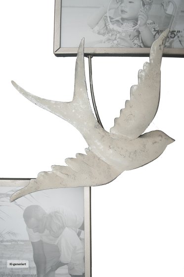 Wanddeko Bilderrahmen mit Schwalben 