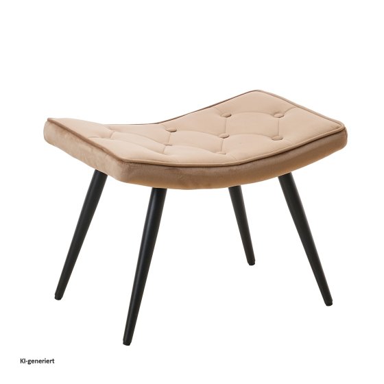 Hocker Freya Velvet Braun 