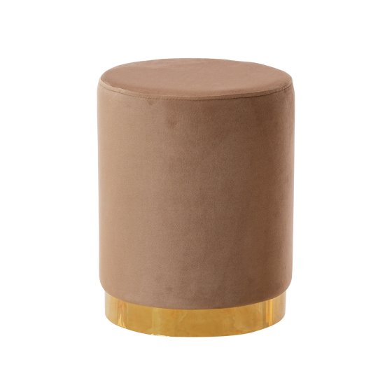 Hocker Reese Velvet Braun 