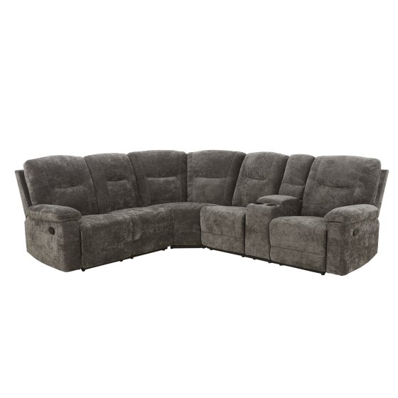 Ecksofa Evelina mit Liegefunktion Braun 