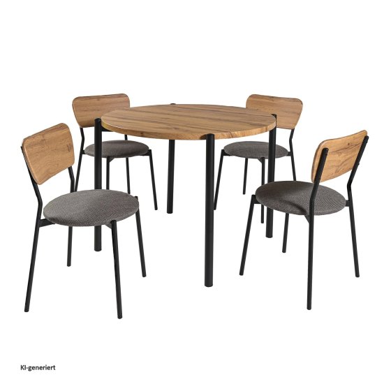 Tischgruppe Egbert 5-teilig Artisaneiche 