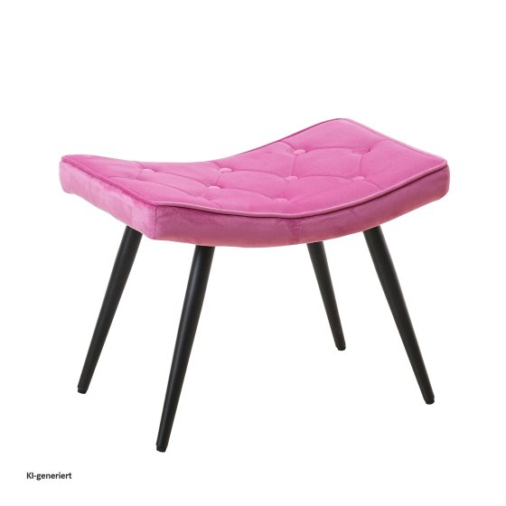 Hocker Freya Velvet Pink 