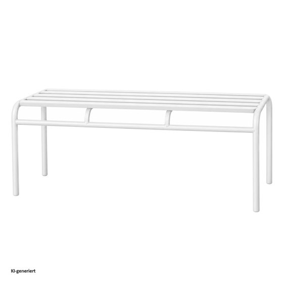 Bank Celia Basic Metall Weiß 