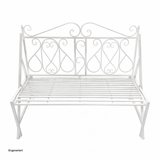 Gartenbank Solea Eisen Weiß 