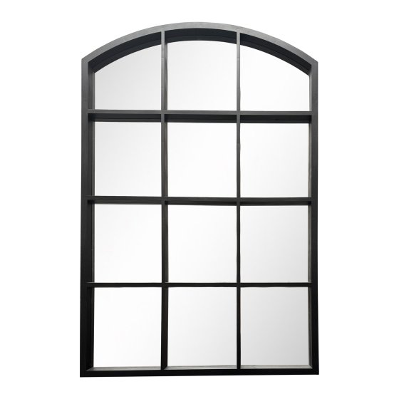 Wandspiegel Ava Fensteroptik Schwarz 