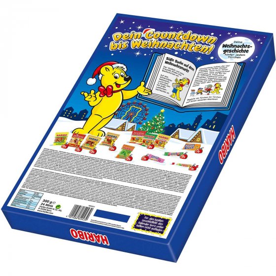 Haribo Adventskalender Allerlei gefüllt mit Mini Fruchtgummis 300g 