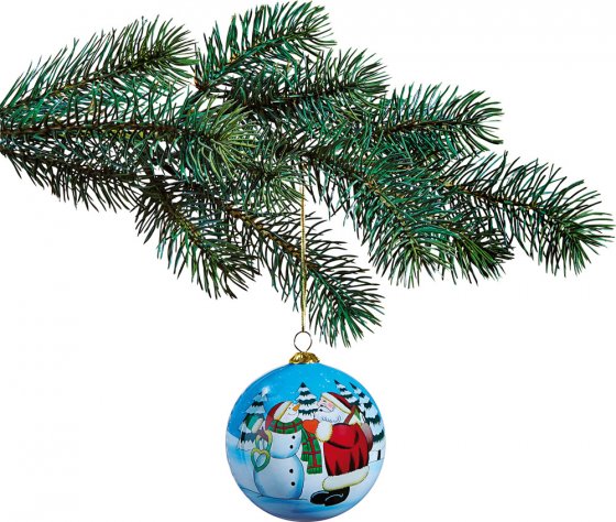 Handbemalte Christbaumkugeln - 4er Pack