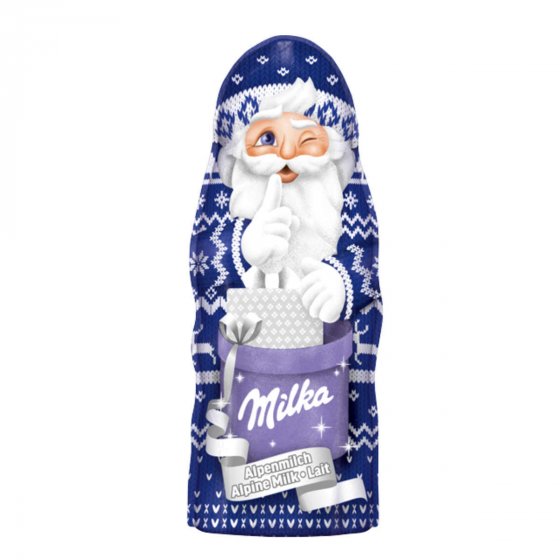 Milka Weihnachtsmann Alpenmilch in schöner Design Edition 45g 