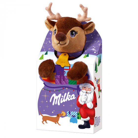 Milka Plüschtier Magic Mix Plüschtier und Schokolade sortiert 96g 